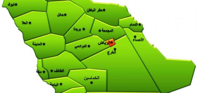 أكبر محافظات السعودية بالترتيب مساحة