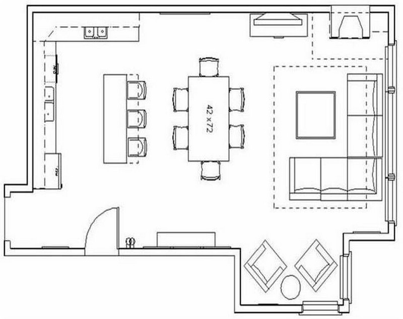 13x17 living room layout