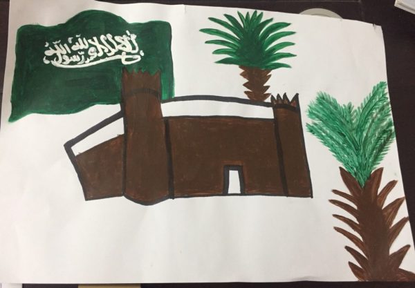 تلوين علم السعودية للاطفال - مجلة رجيم